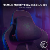 Razer Enki Gaming Chair: All-Day Comfort - Built-in Lumbar Arch - Optimized Cushion Density - Dual-Textured, Eco-Friendly Synthetic Leather - Reactive Seat Tilt & 152-Degree Recline - Black/Green Razer