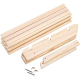 Coloch 3 Tier Wooden Cupcake Stand, Rustic Retail Display Riser Jewelry Holder Stand, for Cupcakes, Desserts, Brooch, Bracelet, Tabletop Jewelry Display, 15.8 x 9x 10.2 Inch Coloch