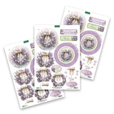 Katy Sue Designs Thinking of You 3D Die Cut Decoupage Collection for Card Making Supplies. Contains 12 Sheets of Katy Sue Die Cut Decoupage Featuring Lavender, Lillies, Hydrangea, and Roses Katy Sue