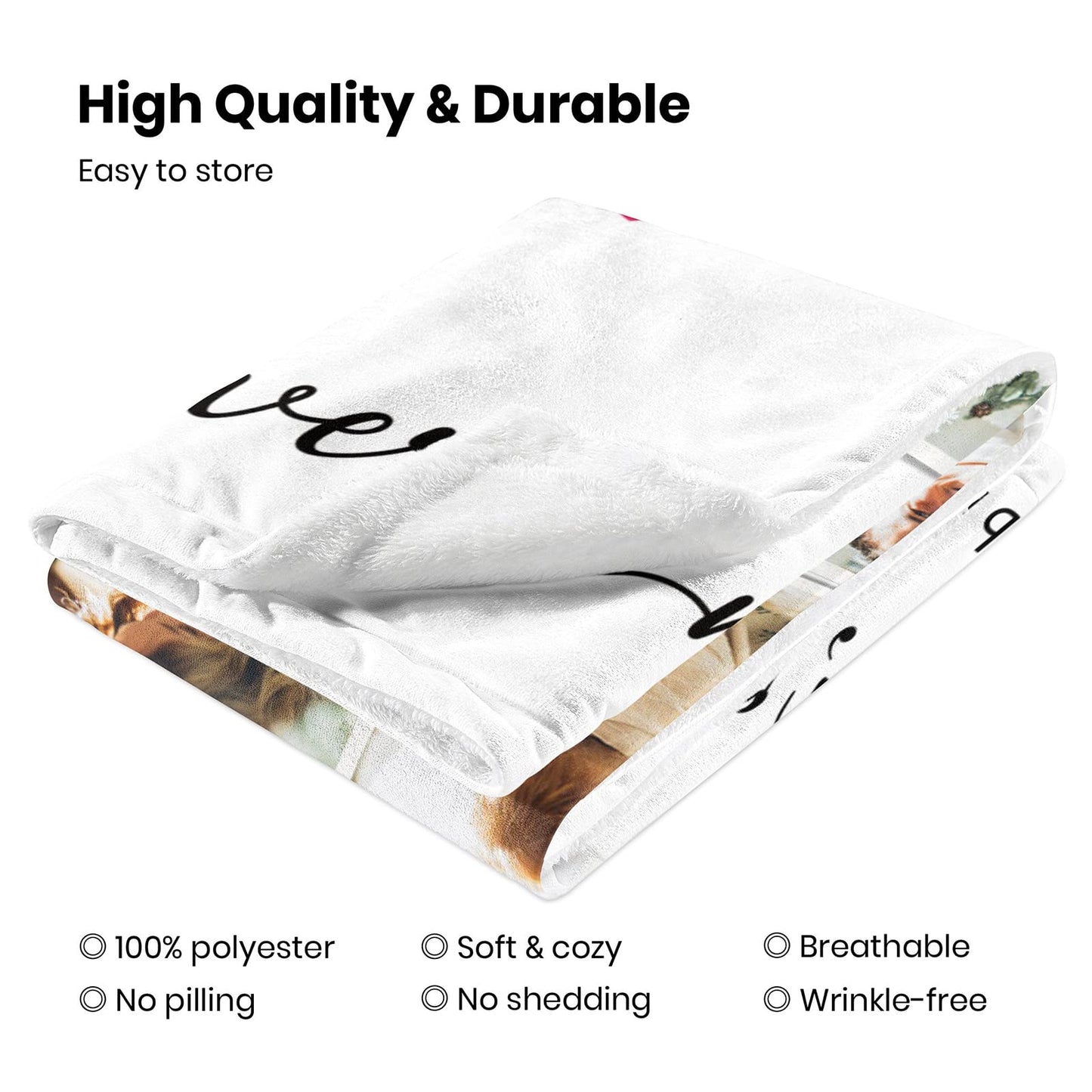 Lacabin Sublimation Blanket Thick Sublimation Throw Blanket Heat Press Make My Own Blanket White Blank Blanket Custom Blanket Personalized Blanket Customized Blanket Customizable Blanket, 40"x30"