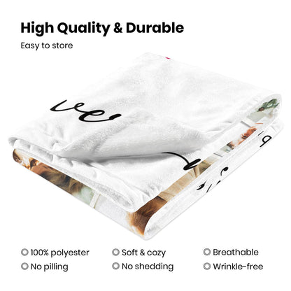 Lacabin Sublimation Blanket Thick Sublimation Throw Blanket Heat Press Make My Own Blanket White Blank Blanket Custom Blanket Personalized Blanket Customized Blanket Customizable Blanket, 40"x30"