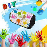 Dispalang Sublimation Blanks Cosmetic Bags Pencil Case Multipurpose DIY Heat Transfer Makeup Bags Toiletry Pouch with Removable Flap for Sublimation Dispalang