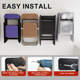 Garage Tool Organizer Wall Mount, 2Pack Folding Chair Storage Rack, Heavy Duty Garden Tool Holder for Hanging Shovel Rake Broom Ladder SAMRELAX