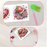 JISHSHAY 6 PCS Diamond Art Greeting Cards Dessert Diamond Painting Birthday Cards Food Gem Art Gem Painting Mosaic Kits for Adults for Thanksgiving Anniversary Valentine Graduation All-Occasion JISHSHAY