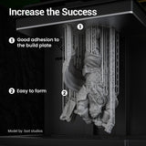 UNIFORMATION HD 3D Printer Standard Resin 2KG Fast UV Curing Plant-Based 3D Resin Liquid with High Precision Low Viscosity Suit for SLA/LCD/DLP Printing Miniatures, Garage Kits, 2x1KG HD Grey Uniformation