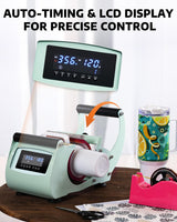 OFFNOVA 40 OZ Tumbler Heat Press Machine Mug Press Machine for Upper of 30oz 40oz Tumbler Sublimation Printing, 4 Adjustable Memory Modes Tumbler Press with Sublimation Paper, Tape and Gloves OFFNOVA