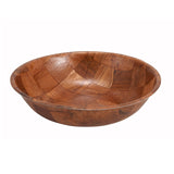 Winco Woven Wood Salad Bowl, 6 inch - 12 per case. Winco