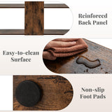 Tangkula Irregular Wooden Bookshelf, Geometric Bookcase w/Open Compartments & 2 Anti-Tip Kits, Decorative Freestanding Display Shelf, Modern Storage Organizer for Living Room, Office (Rustic Brown) Tangkula