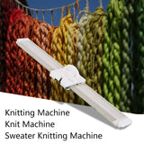 LK150 Knitting Machine Silver Reed Knitting Machine LK150 6.5mm Mid Gauge 150 Stitches Plastic Domestic Automatic Knitting Machine Includes Yarn Needles Accessories for Adults/Kids Akozon