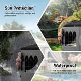 10x30FT Black Party Tent Outdoor Canopy Tent Heavy Duty Wedding Tent Waterproof Patio Gazebo Event Tents for Parties with 8 Removable Sidewalls Perfect for Holiday Birthday Graduation BBQ susici