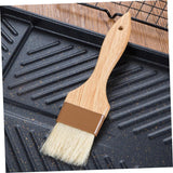 LIOOBO 3pcs Spreading Oil Brush Cooking Brush Basting Brush Wood Bristle Brush Household Oil Brush Pastry Brush for Baking Grill Brush Bbq Brush Bristle Hair Paint Brush To Bake LIOOBO