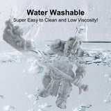 Siraya Tech Simple Water Washable 3D Printer Resin, Low Odor, Easy to Print, High Resolution, Non-Brittle, for MSLA, LCD, DLP 3D Printers - Easy to Clean, Aqua Cleaning Gray Resin (Grey V2, 2kg) Siraya Tech