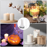 Cotton Candle Wick 100 PCS Candle Wicks for Candle Making, 8'' Candle Wicks Candle Cotton Wicks Candle Making Supplies Pre-Waxed for Candle Making,Candle DIY, Thick Candle Wick with Base Psyqtsuary