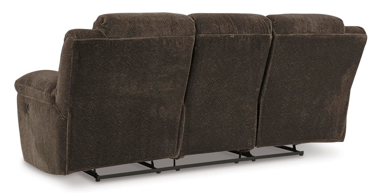 Signature Design by Ashley Frohn Modern Manual Reclining Sofa, Dark Brown Signature Design by Ashley