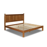 Grain Wood Furniture Shaker Solid Wood Panel Platform Bed, King Size, Walnut Grain Wood Furniture