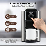 Mecity Coffee Maker 3 in 1 Single Serve Coffee Machine, Compatible with K cup Capsules, Instant Coffee Pot, Tea maker, 6,8,10 Oz Cup, Removable 50 Oz Water Reservoir, 120V 1150W Mecity