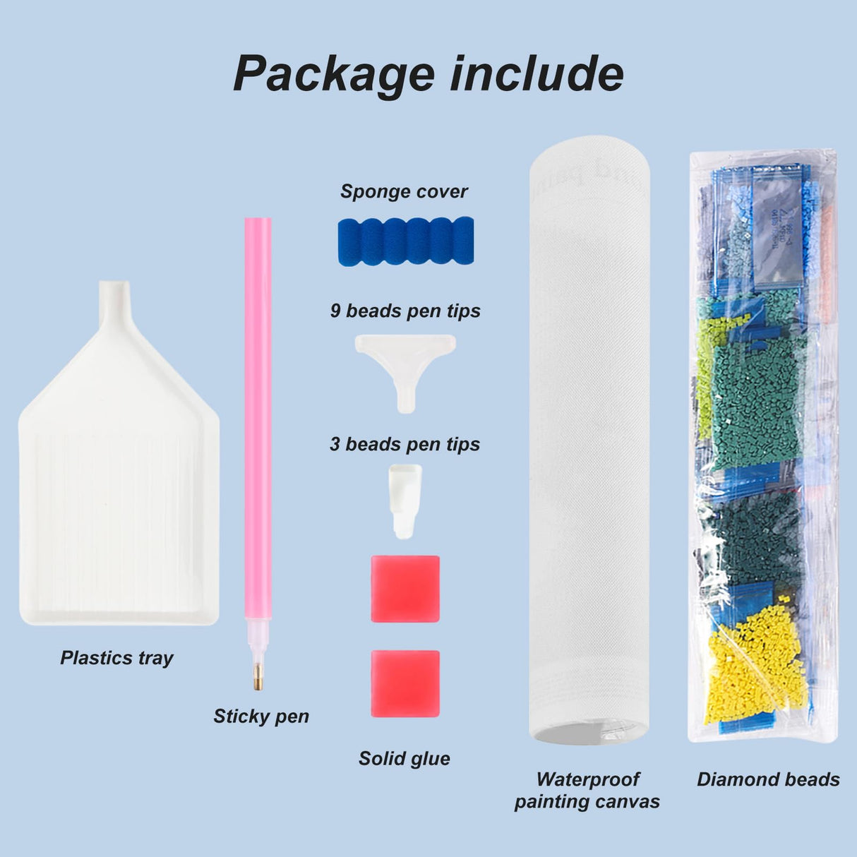 Stalente Diamond Painting Kits for Adults, 5D DIY Diamond Art Kits for Beginners Round Full Drill Diamond Painting for Home Wall Decoration Gift 12×12inch, Stained Glass Book Flower Stalente