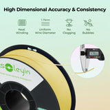 SOLEYIN 3D Printer Filament 1.75mm Ultra PLA Filament 300mm/s High Speed Accuracy +/- 0.02mm, Enhanced Toughness No Warp, 1kg Spool (2.2lbs), Fit Most FDM 3D Printer, PLA White SOLEYIN