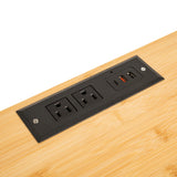 Floating Nightstand Oak Wooden Shelf Wall Mount - Stylish & Minimalistic Bedside Shelf Hanging Charging USB Charger Station Rest Side Table for Bedroom Living Room Office Home Decor (Natural) KAAS HAUS