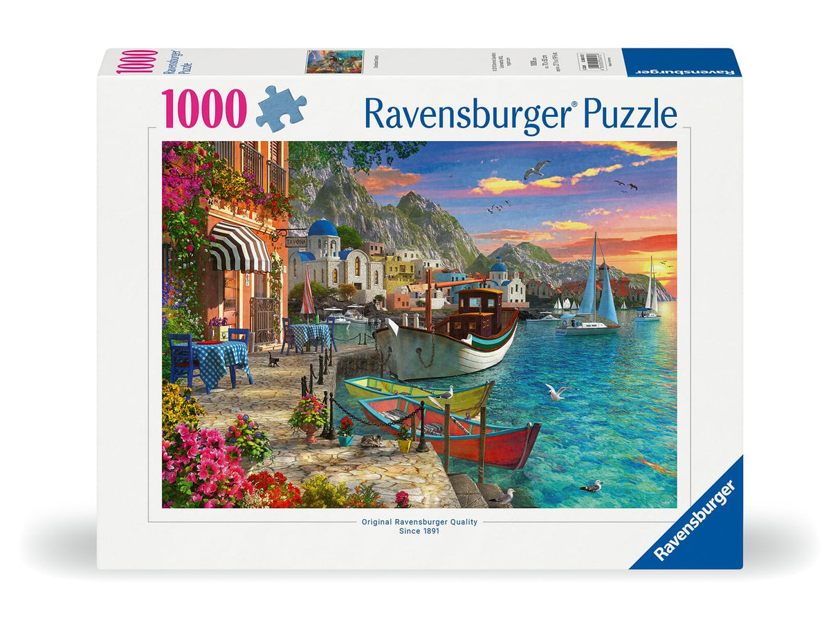 Ravensburger Grandiose Greece 1000 Piece Jigsaw Puzzle for Adults - 12000470 - Handcrafted Tooling, Made in Germany, Every Piece Fits Together Perfectly Ravensburger