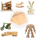 30 Pack 12"x12"x1/8" Basswood Sheets for Crafts,3mm Craft Wood Plywood,Unfinished Wood,for DIY Ornaments and Model Engraving,Wood for Laser Cutting,Architectural Models,Drawing,Wood Burning QSJQAMG