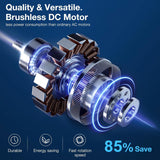 FINXIN Indoor Ceiling Fan Light Fixtures Remote LED 48 Brushed Nickel Ceiling Fans for Bedroom,Living Room,Dining Room Including Motor,Remote Switch (48" 4-Blades) FINXIN