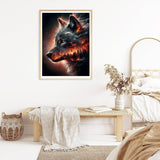 Benjenes Diamond Art Kits for Adults, Wolf Diamond Painting Kits for Adults, 5D DIY Round Drill Gem Art Paint with Diamonds Dots Crafts Kits for Home Decor Gift 12x16inch Benjenes