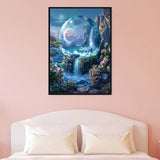 1tonine Fantasy Landscape Diamond Art Kits for Adults -5D DIY Full Round Diamond Painting Kits for Beginners-Diamond Dots Gem Arts and Crafts for Home Decor and Gifts 1tonine