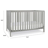 DaVinci Union 4-in-1 Convertible Crib in Grey, Greenguard Gold Certified DaVinci