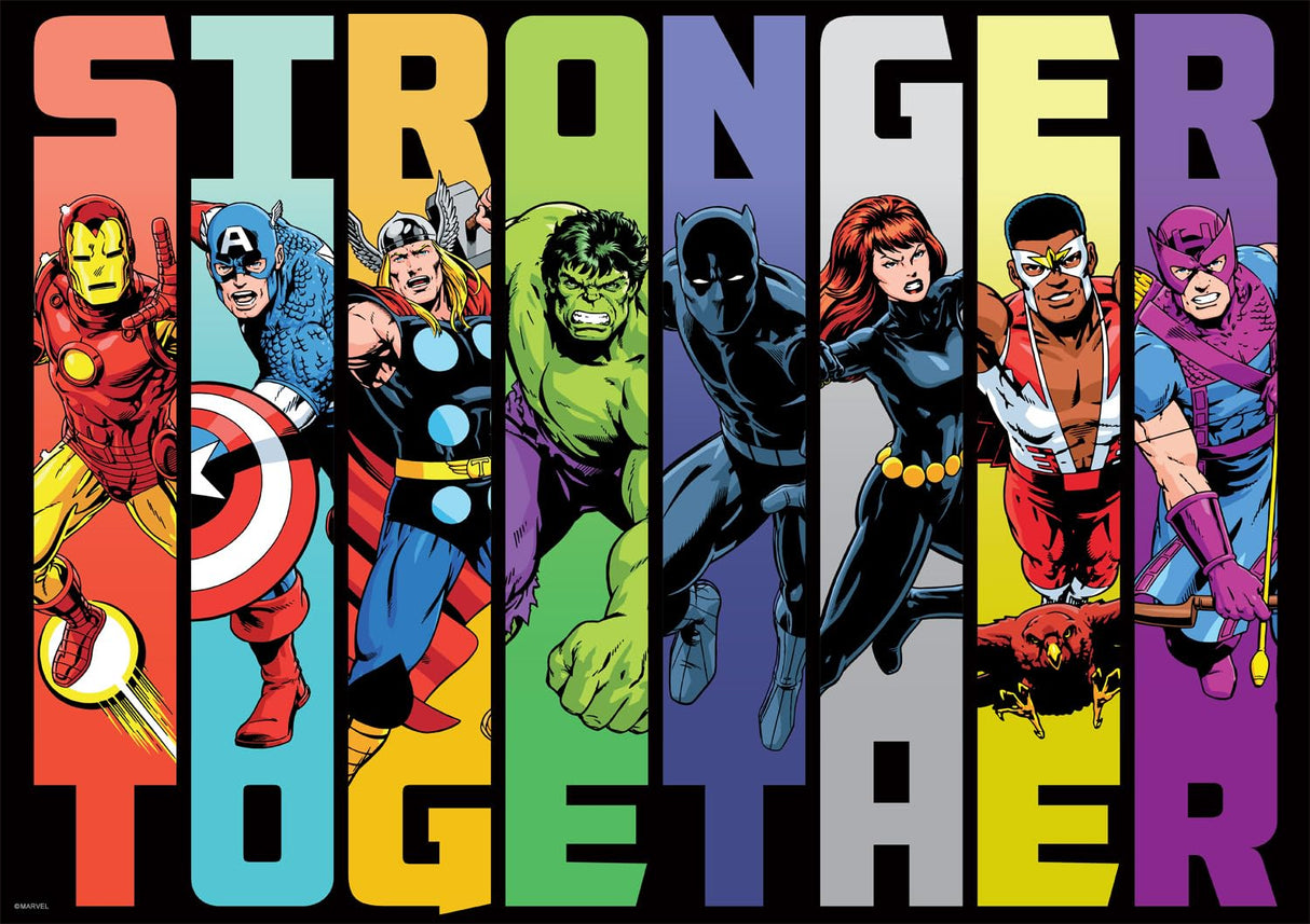 Buffalo Games - Marvel - Stronger Together - 300 Piece Jigsaw Puzzle for Adults -Challenging Puzzle Perfect for Game Nights - Finished Size is 21.25 x 15.00 Buffalo Games