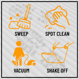 Ottomanson Solid Design Non-Slip Rubberback 2x6 Indoor/Outdoor Runner Rug for Hallway, Kitchen, Living Room, Garage, Patio, 2' x 6', Black Ottomanson