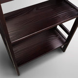 Casual Home 3-Shelf Folding Student Bookcase (20.75" Wide)-Espresso Casual Home