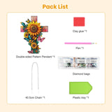 EOBROMD Diamond Hanging Art Kits for Adults, Cross Butterfly Suncatcher Diamond Art Painting, DIY Special Shaped Rhinestone Kits for Adults, Window Pendants Home Garden Wall Hanging Ornament EOBROMD