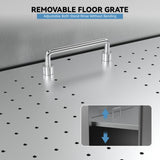 GAOMON 50" Dog Bathing Station,Professional Stainless Steel Dog Washing Station for Large Dogs, Dog Grooming Tub Bathtub with Soap Box, Removable Ramp,Faucet,Washing Sink for Home GAOMON