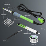 WORKPRO Soldering Station, 60W Soldering Iron Kit with Digital Display and 5 Extra Iron Tips, Precision Temperature Control Solder Station for Electronic Repair, DIY Enthusiasts and Jewelry Makers WORKPRO