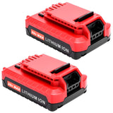 Fhybat 2 Packs 3.0Ah 20 Volt PCC680LP PCC682L Battery Compatible with Porter Cable 20V Battery Lithium PCC680L PCC681L PCC685L PCC685LP Fhybat
