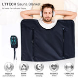 LTTECH Portable Infrared Sauna Blanket for Home Relaxation Far Infrared Sauna Blanket Infrared Blanket Sauna with 86–158 °F Temp Range LTTECH