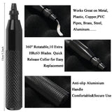 ELITECTK 3D Print Finishing Tools, 3D Printing Smoothing Tools Kit Includes Digital Soldering Iron, Deburring Tool, Electric Polishing Machine and ABS Storage Toolbox for 3D Print Trimming Modifying ELITECTK