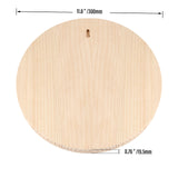 MUKLEI 4 Pack 12 Inch Round Wood Plaque, 3/4 Inch Thick Unfinished Wooden Circle Plaque Wooden Base for Craft Projects, Painting, Woodcarving, DIY Sign MUKLEI