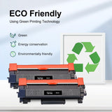 myCartridge Remanufactured Toner Cartridge Replacement for Brother TN760 TN-760 TN730 TN-730 for MFC-L2710DW MFC-L2750DW HL-L2350DW HL-L2370DW HL-L2395DW HL-L2390DW Printer(Black,TN760 2Pk) myCartridge