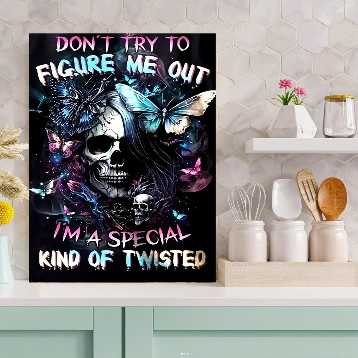 Meothan Diamond Art Kits for Adults, 5D DIY Skull Diamond Painting Kits for Adults Beginners, Diamond Dots Kits Gem Arts Crafts for Living Room Bedroom Offices Home Wall Decor 12X16 Inch Meothan