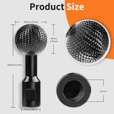 Boounyatin Sphere Rotary Burr with 5/8-11 Threads for 4 1/2 and 5 Inch Angle Grinder, Ball Gouge Angle Grinder Attachments Power Carving Tools for Woodworking Polishing Engraving Boounyatin