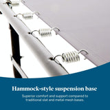 Lucid Rollaway Folding Guest Bed with 4 Inch Memory Foam Mattress- Rolling Cot- Easy Storage-Cot Size Bed LUCID