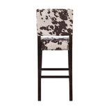 Linon Udder Madness Corey Bar Stool, 19"W x 22.5"D x 44.75"H, Brown Linon