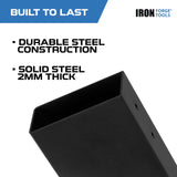 Iron Forge Tools 2x4 Pergola Brackets - 8 Pack Powdercoated Steel Corner Pergola Kit - 45 Degree Angle Bracket Angle Brace for DIY Installation - Hardware Kit and Accessories, Roof Gazebo Kits Iron Forge Tools