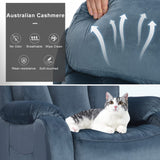 cinkehome Small Power Lift Recliner for Elderly, Lift Chair Recliners, Electric Recliner Chairs for Seniors, Remote Control, Adjustable, Side Pocket (Navy Blue) cinkehome