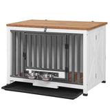 Aivituvin Dog Crate Furniture for Small & Medium Dogs Portable Heavy Duty Dog Kennel End Table, Dog House with Solid Wood Opening Roof Aivituvin