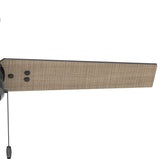 HUNTER 50260 Cassius Outdoor Ceiling Fan with Pull Chain, 44", Matte Black Finish Hunter