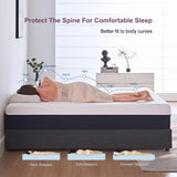KOPEECHO Queen Mattress, 10 Inch Gel Memory Foam Mattresses, Medium Firm for Cool Sleeping, Pressure Relief, Easily Replaceable,CertiPUR-US Certified Colchón in a Box KOPEECHO