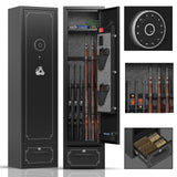 Xyvaly 6 Gun Safe,Gun Safe for Rifles and Pistols,Multi-Function Gun Cabinet,Gun Cabinet for Home Rifle and Pistols,Large Capacity Gun Safe Rifle,Anti-Theft Gun Safe with Handgun Racks Xyvaly